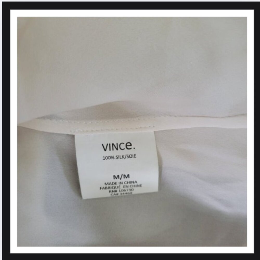 Silk Satin Band-Collar Blouse - Picture 4 of 4